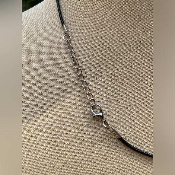 Handmade Genuine Stone/Glass Heart Amulet Necklace - Picture 9 of 12